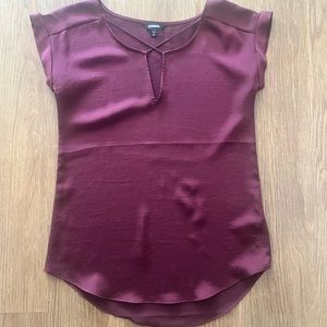 Maroon nwot express work blouse